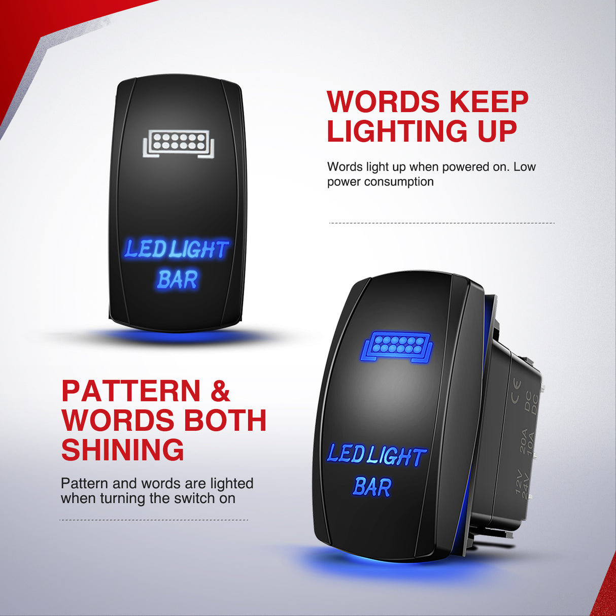 Nilight Wiring Harness Kit Nylon 12 AWG 1 Lead 12V 5Pin Rocker Switch Laser On Off Power Relay Blade Fuse for LED Light Bar Off Road Lights on Cars Jeep Boat Trucks