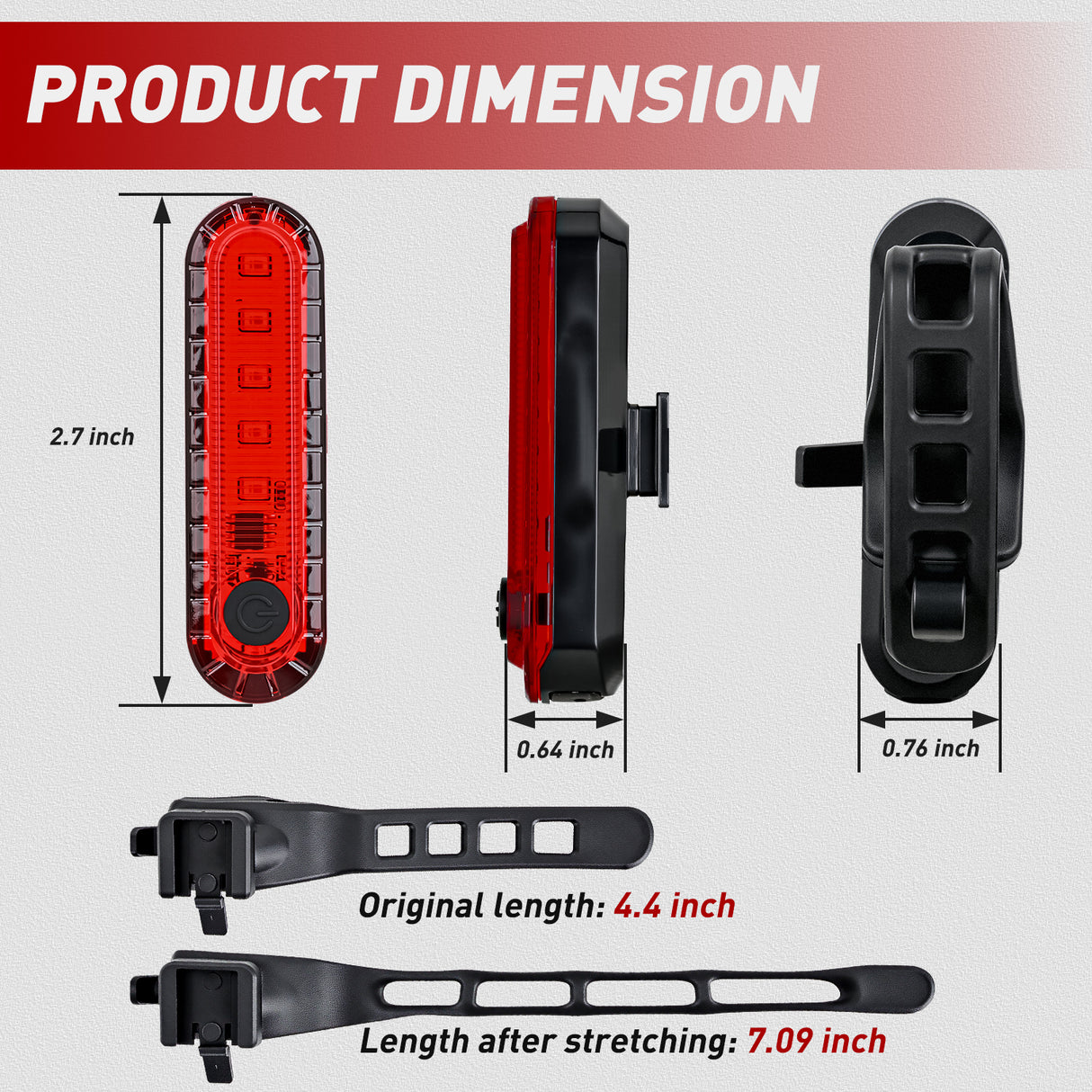 Marine Boat Navigation Light 4PCS Red Green Port Starboard White Stern Lights Four Mode Waterproof Rechargeable Warning Safety Lamp for Skeeter Yacht Pontoon Trailer Truck Bike Backpack Helmet