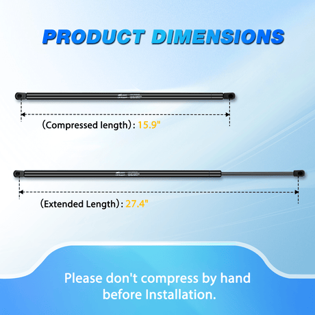 Lift Supports 2 PCS Lift Support Struts Replacement for Toyota Camry 2007 2008 2009 2010 2011 Front Hood Gas Springs Shock Rods