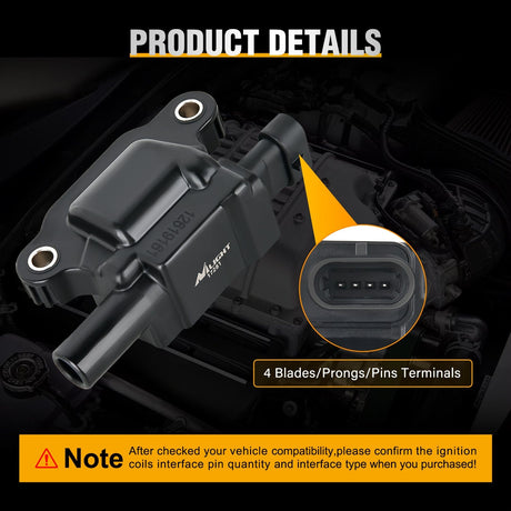 ignition coil pack 8pcs Ignition Coil Pack UF413 Fit for Chevy Silverado 1500 2500 HD Tahoe Suburban Avalanche Express Corvette Camaro Impala GMC Yukon Cadillac Escalade Pontiac 5.3 6.0L V8 Engine