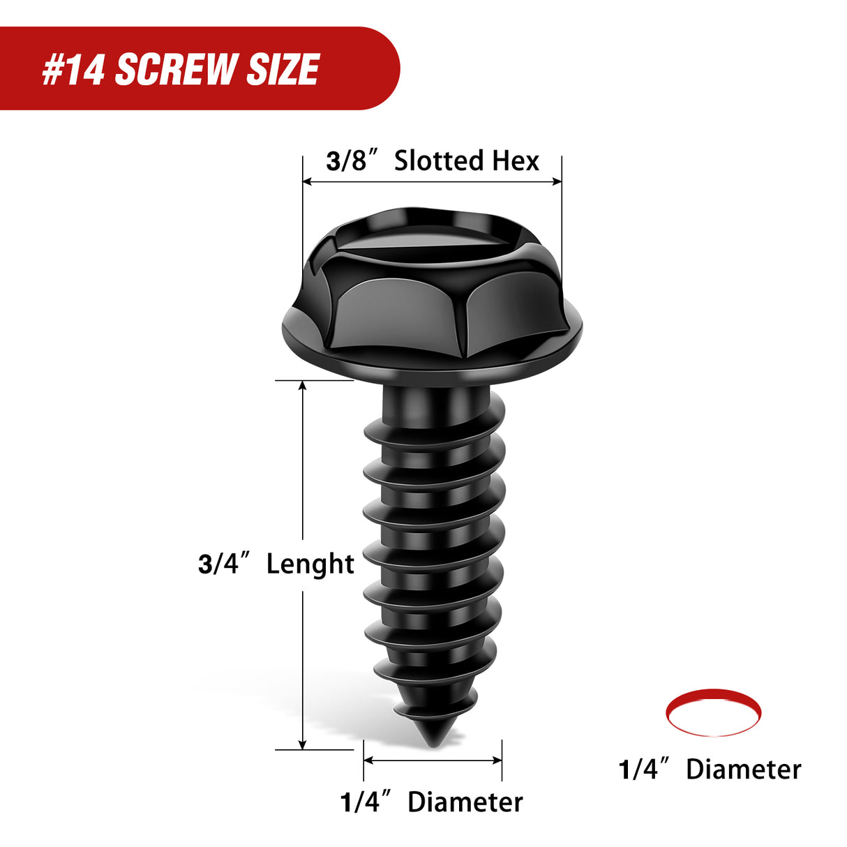 Nilight License Plate Screw Kit for Fastening Front and Back License Plates on Cars, Suvs, and Trucks Black Zinc Plated Rust-Proof and Anti-Rattle License Plate Bolts (Set of 8)