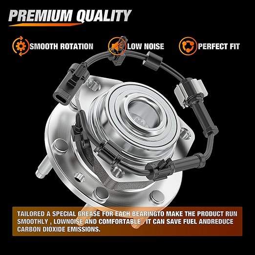 Nilight Front Wheel Bearing Hub Assembly for GMC Envoy XL XUV 2002 2003 2004 2005 2006 2007 2008 2009, Chevy Trailblazer EXT SSR Olds Bravada Isuzu Ascender Buick Rainier with 6-Lug, OEM 513188