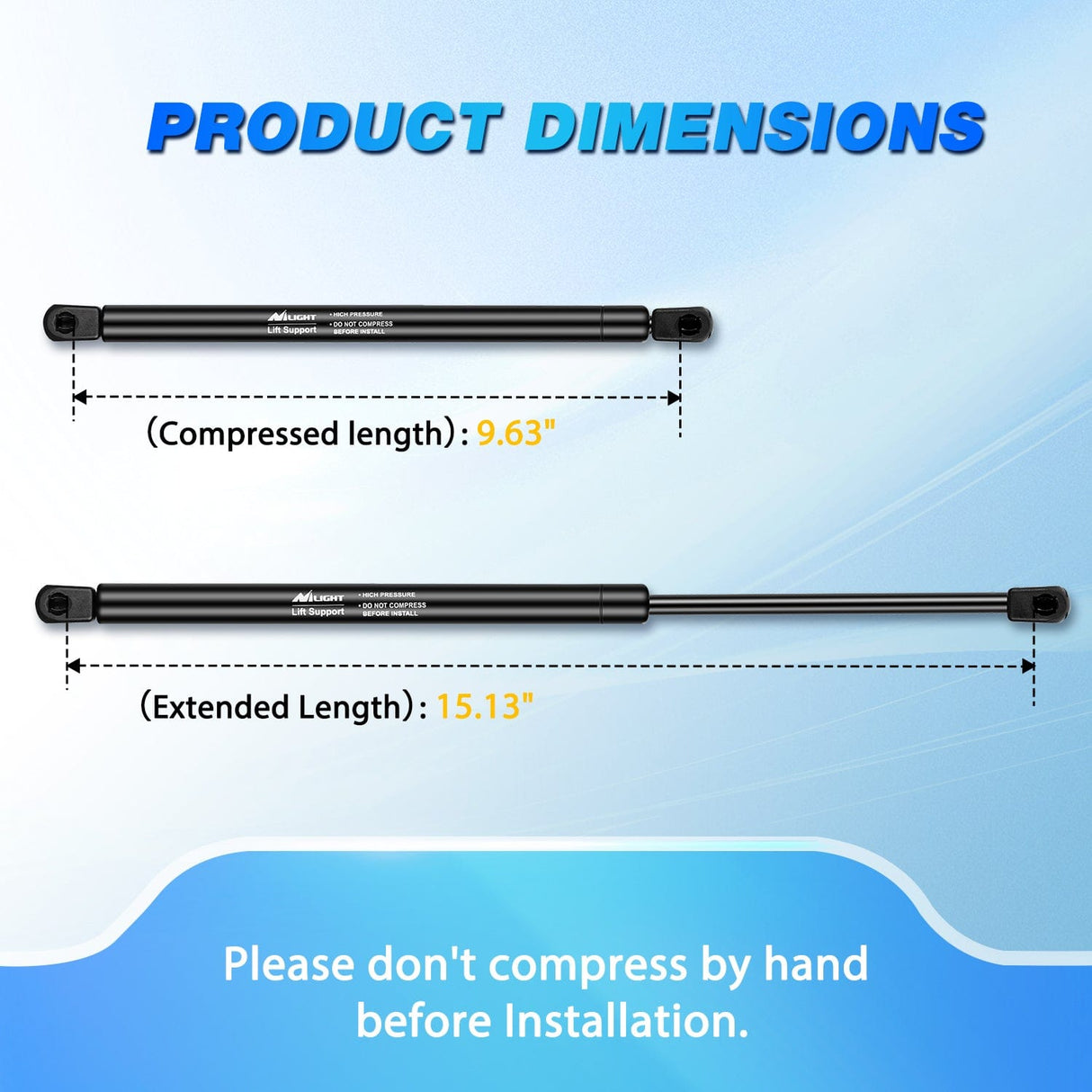 Vehicle Parts & Accessories 2 PCS Lift Support Struts Replacement for Hyundai Sonata 2011 2012 2013 2014 Front Hood Gas Springs Shock Rods