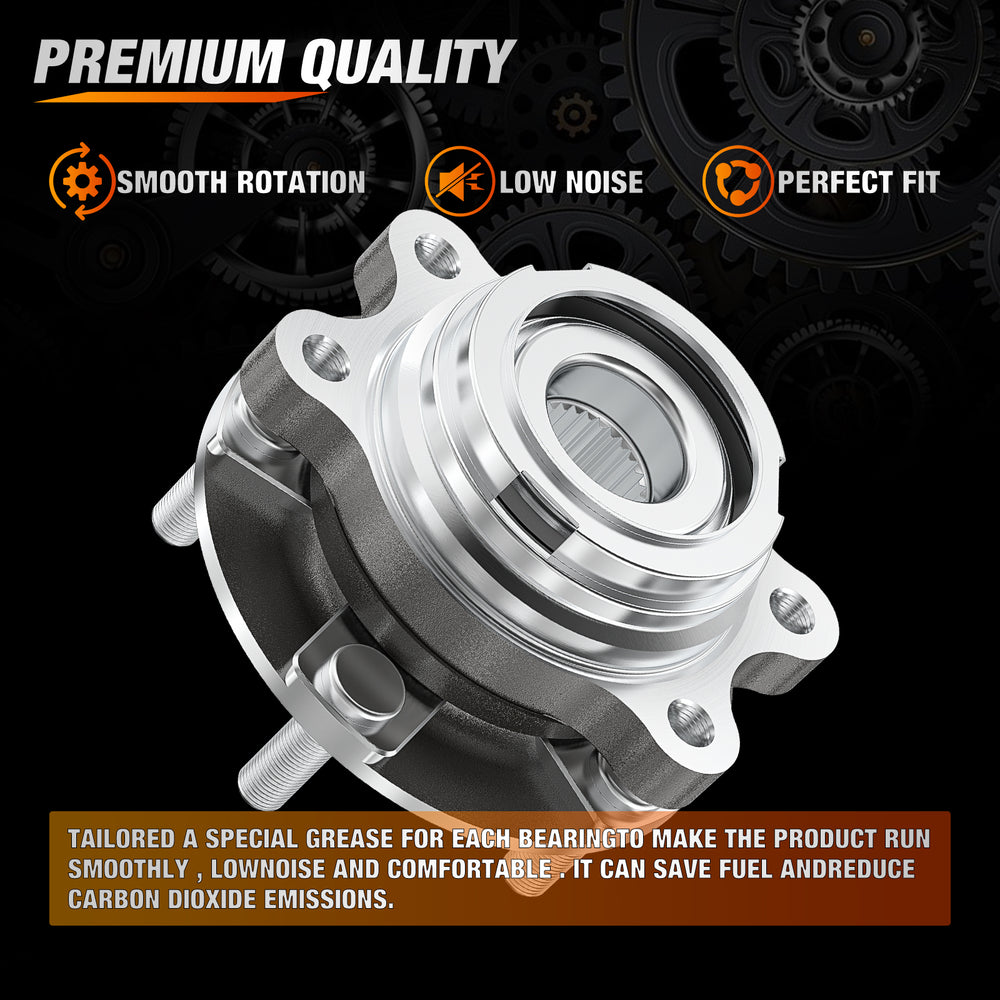 Nilight Front Wheel Hub Bearing Assembly for Nissan Altima 2007-2013 2014 2015 2016 2017 2018, Murano 2009-2018, Maxima 2009-2019, Pathfinder 2013-2019, Infiniti QX60 2013-2017, OEM 513296