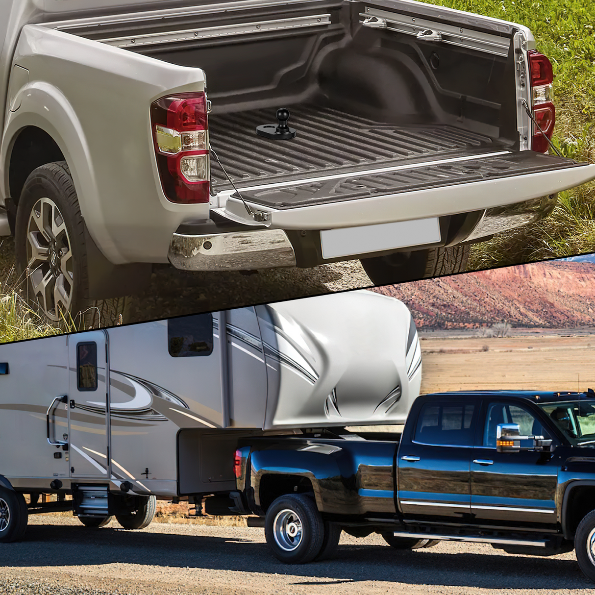 Gooseneck Ball Extender - GNXA4085, 4Inch Offset Ball Compatible with B&W Trailer Hitches Turnoverball Heavy Duty 2-5/16 Inch Ball 20000 lbs GTW 5000 lbs VTW