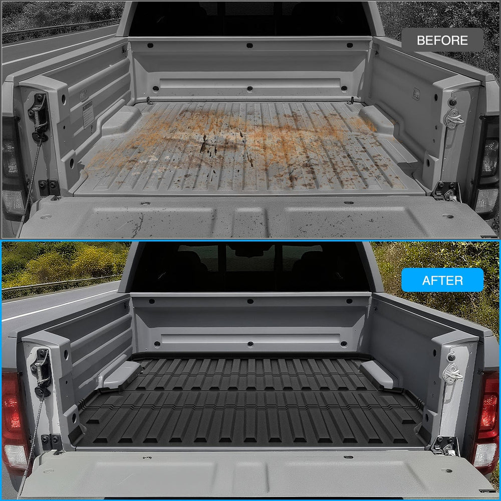 Truck Bed Mat Truck Bed Mat 5.3 FT for 2017-2025 Honda Ridgeline, TPE Heavy-Duty Pick-up Bed Liner for Honda Accessories, Anti-Slip Texture, All Weather Protection