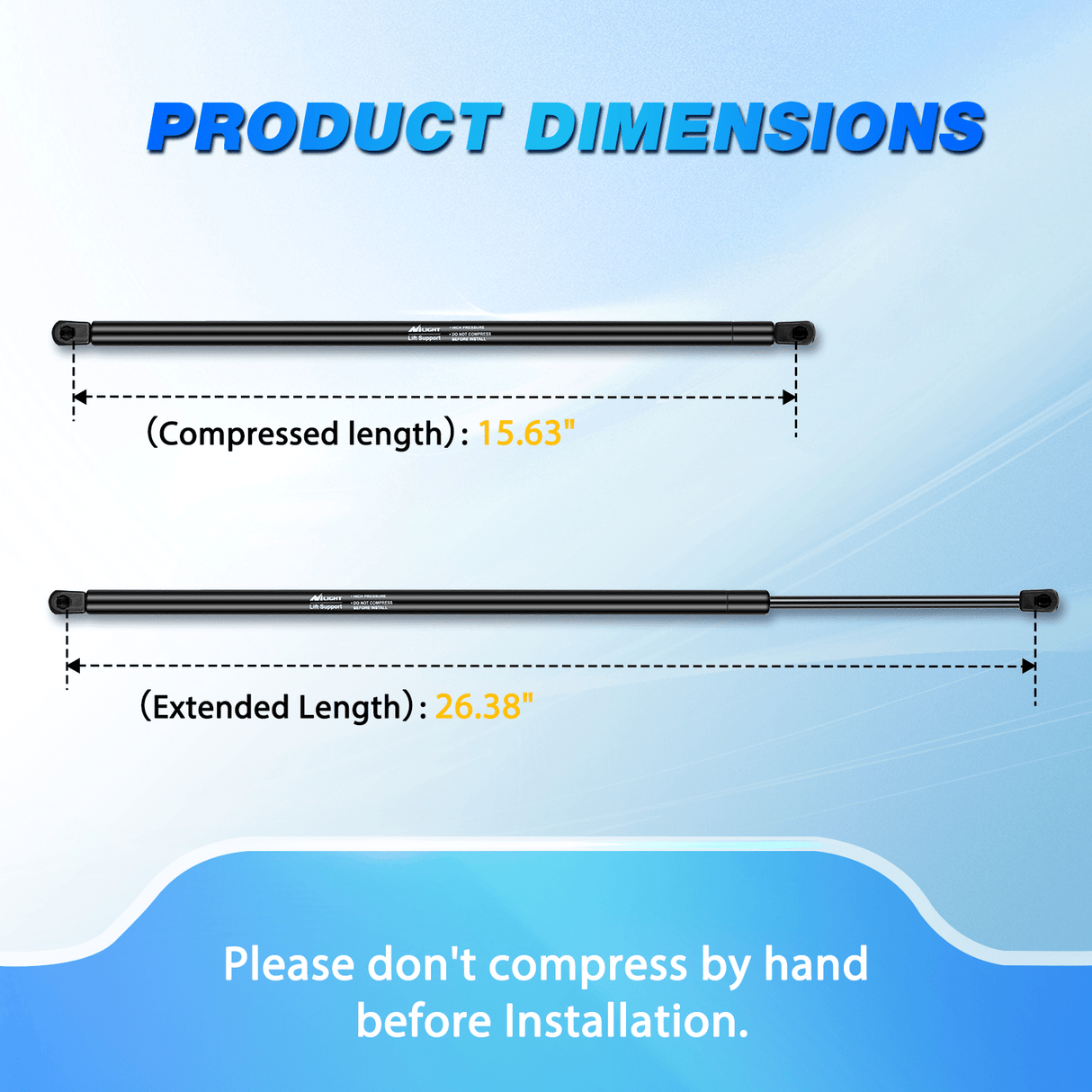 Lift Supports 2 PCS Lift Support Struts Replacement for Toyota Camry 2012 2013 2014 2015 2016 Front Hood Gas Springs Shock Rods