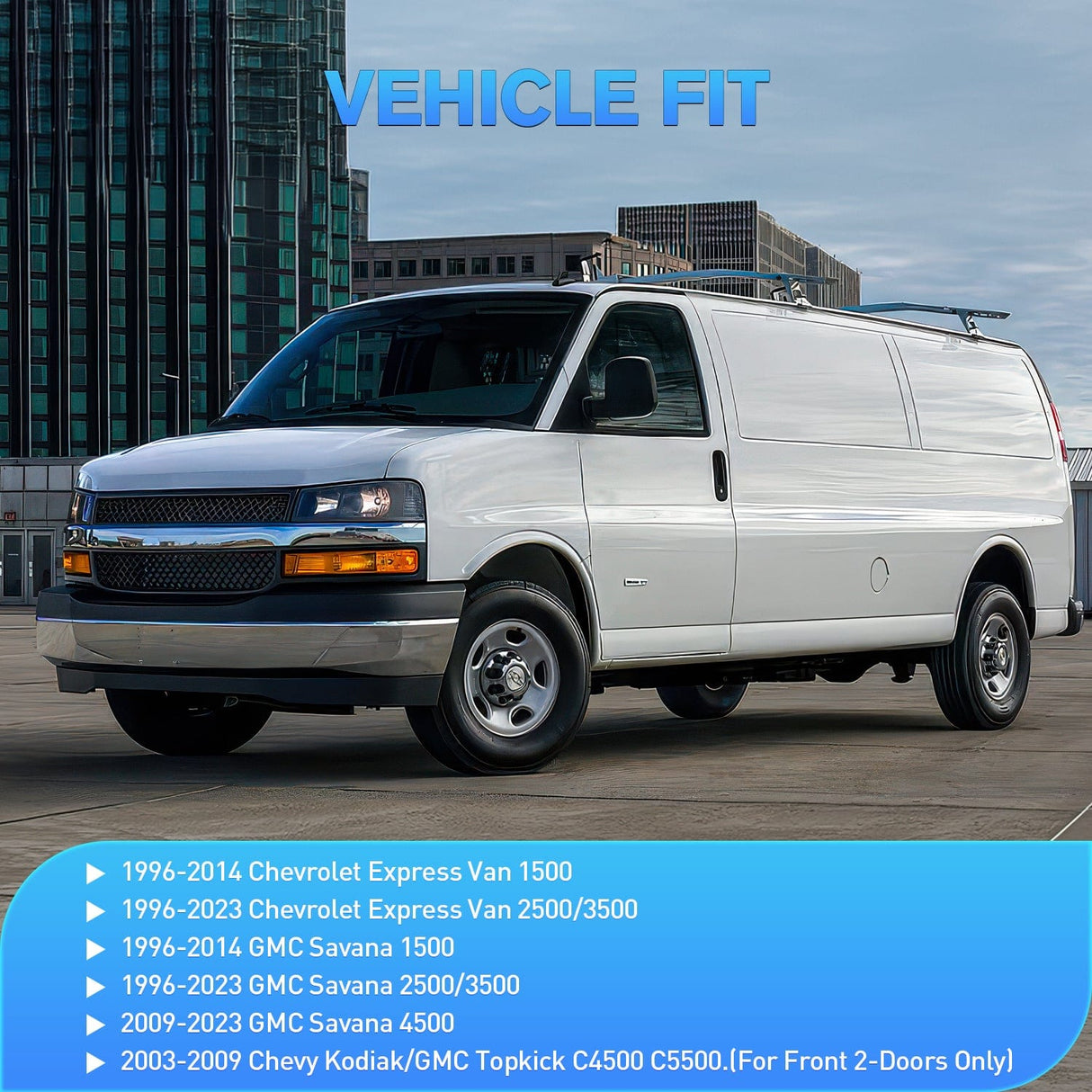 Rain Guards Rain Guards for 1996-2025 Chevrolet Express Van/GMC Savana Vent Window Visors 2016 2017 2018 2019 2020 2021 2022 2023 2024 2025, Original Window Deflectors-2PCS