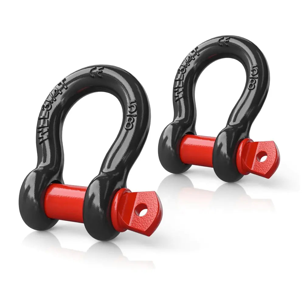 5/8 Inch D-Ring Shackle 2 Packs Nilight