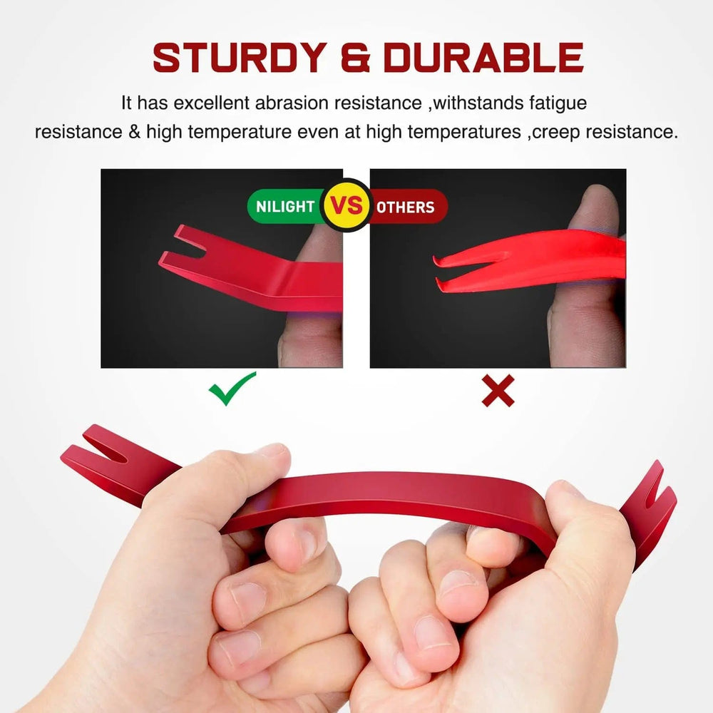 Vehicle Parts & Accessories 5 Pcs Auto Trim Removal Tool Set Red