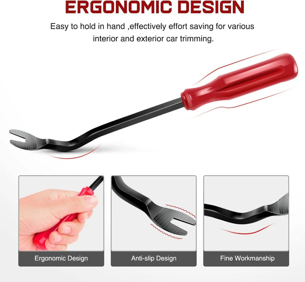 Vehicle Parts & Accessories 5 Pcs Auto Trim Removal Tool Set Red