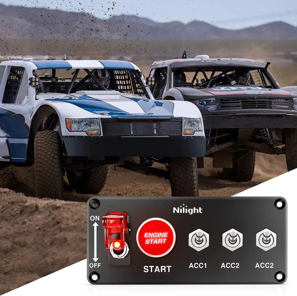 Rocker Switch 5 in 1 Racing Car Ignition Rocker Switch Panel