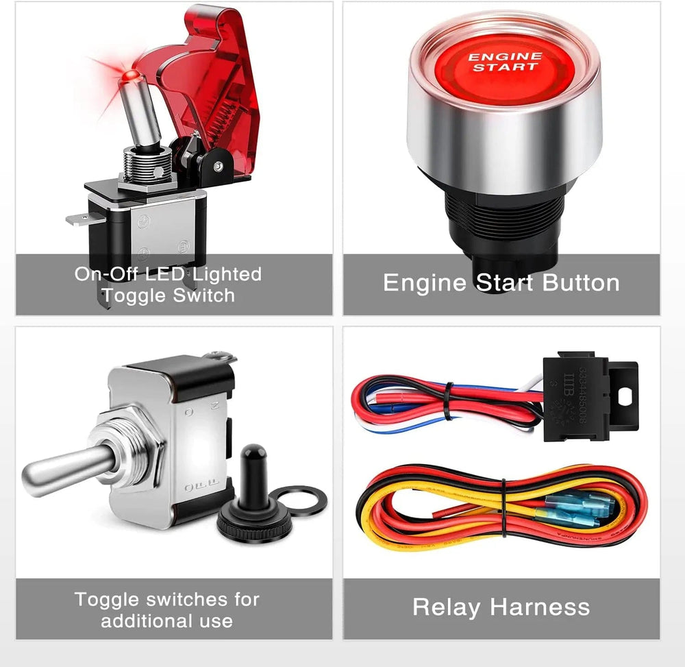 Rocker Switch 5 in 1 Racing Car Ignition Rocker Switch Panel