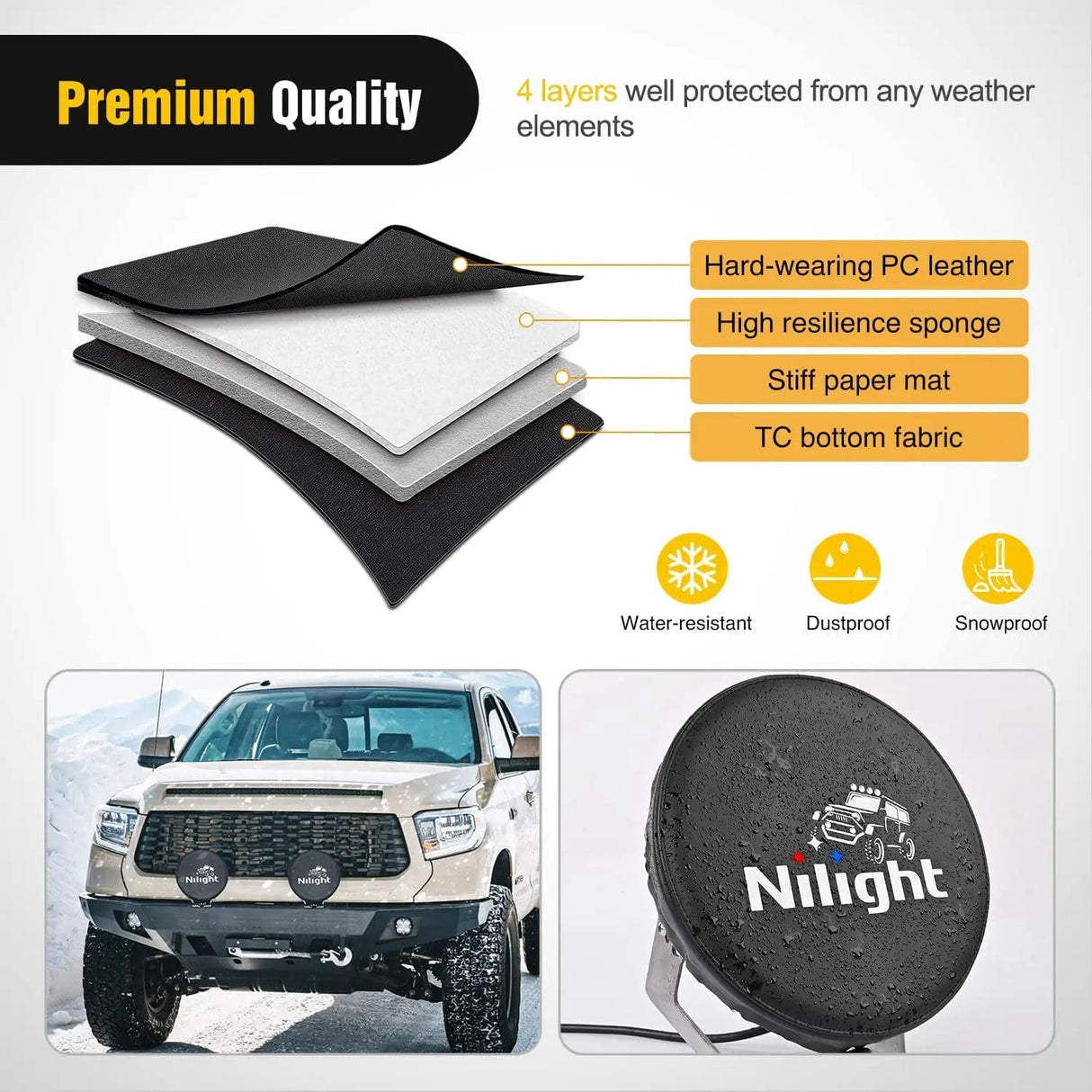 light cover 5.75 Inch Round Offroad Driving Pod Light Cover Type B
