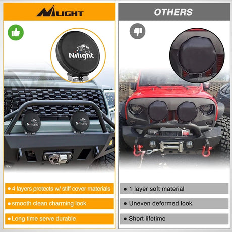 light cover 5.75 Inch Round Offroad Driving Pod Light Cover Type B
