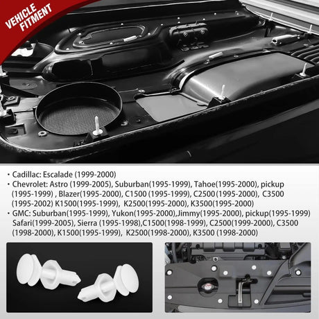 50 Pcs Head 15mm Hole 7mm Door Trim Panel Push-Type Retainer Clips Replacement for GM 15960325 Chevrolet Trucks Cadillac Trucks and GMC Trucks Automobiles Nilight