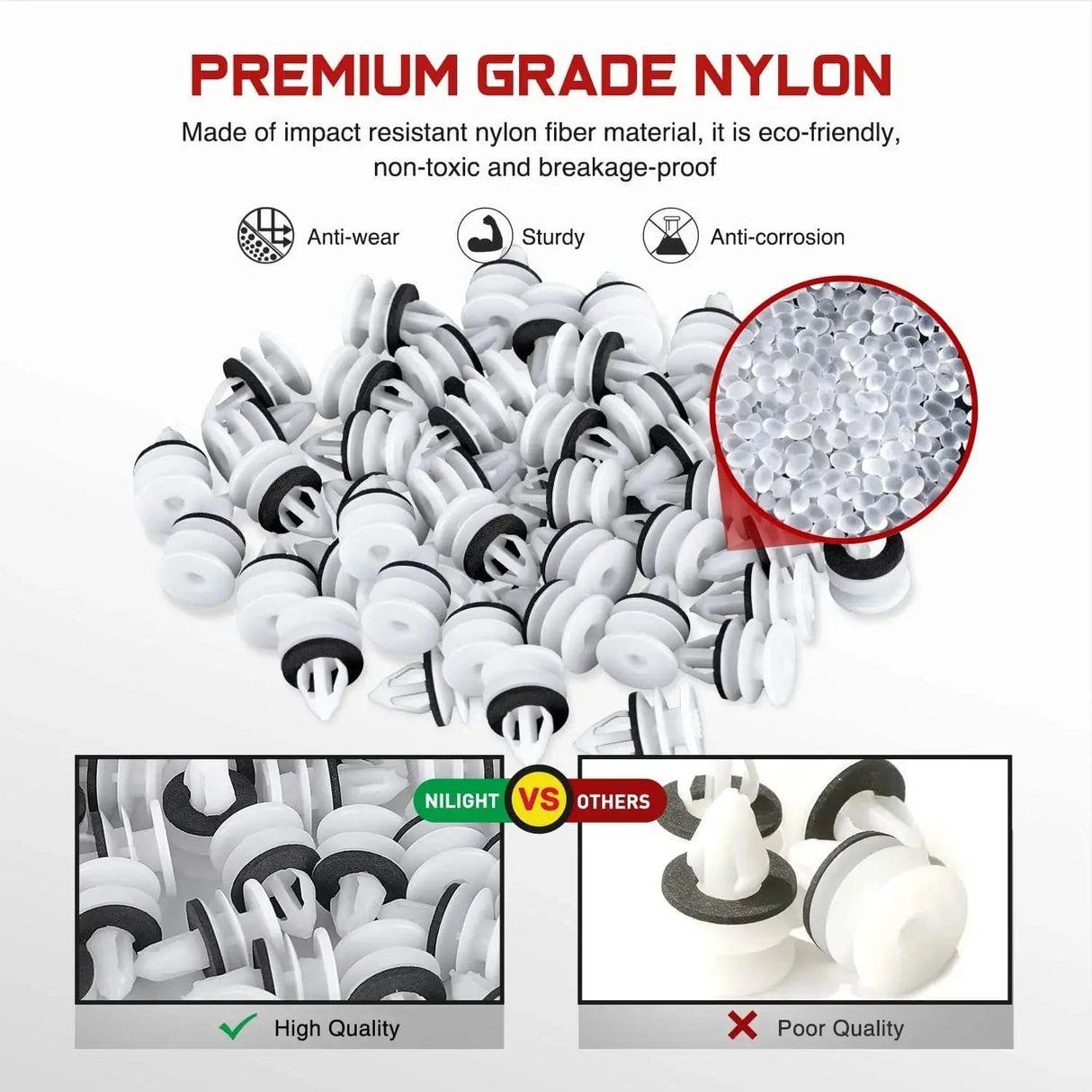 retainer clips 50 Pcs Head 19.5mm Hole 7mm Door Trim Panel Retainer Clips Replacement for 2005-2009 Buick Allure 2013-2018 Cadillac ATS 2007-2013 Chevy Avalanche 08-09, Replaces GM 11519031 Hummer H2 2003