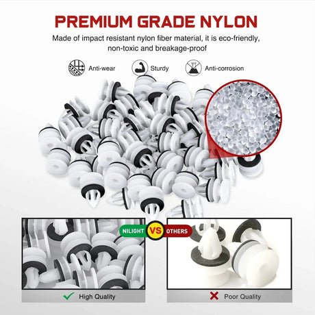 retainer clips 50 Pcs Head 19.5mm Hole 7mm Door Trim Panel Retainer Clips Replacement for 2005-2009 Buick Allure 2013-2018 Cadillac ATS 2007-2013 Chevy Avalanche 08-09, Replaces GM 11519031 Hummer H2 2003