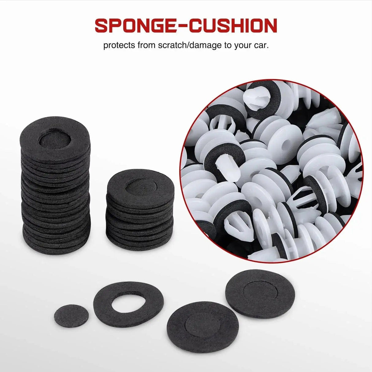 retainer clips 50 Pcs Head 19.5mm Hole 7mm Door Trim Panel Retainer Clips Replacement for 2005-2009 Buick Allure 2013-2018 Cadillac ATS 2007-2013 Chevy Avalanche 08-09, Replaces GM 11519031 Hummer H2 2003