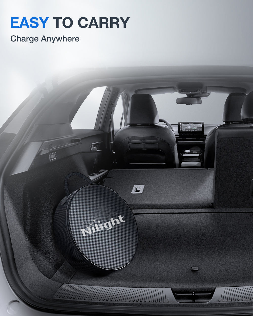 Nilight EV Charger Level 2, 32 Amp 240V, 25ft Cable SAE J1772 Portable Electric Car Charger with NEMA 14-50P Plug, Adjustable Current/Delay Timer