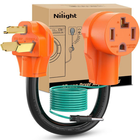 RV Parts 30 Amp Dryer Adapter Cord 10-30P Male to 14-30R Female Receptacle