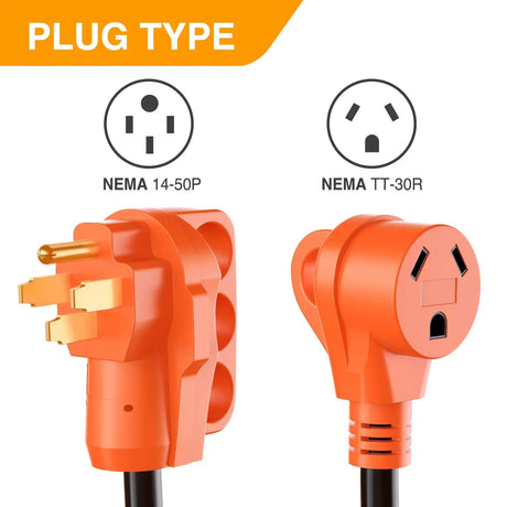 RV Parts 50Amp to 30Amp RV Plug Adapter