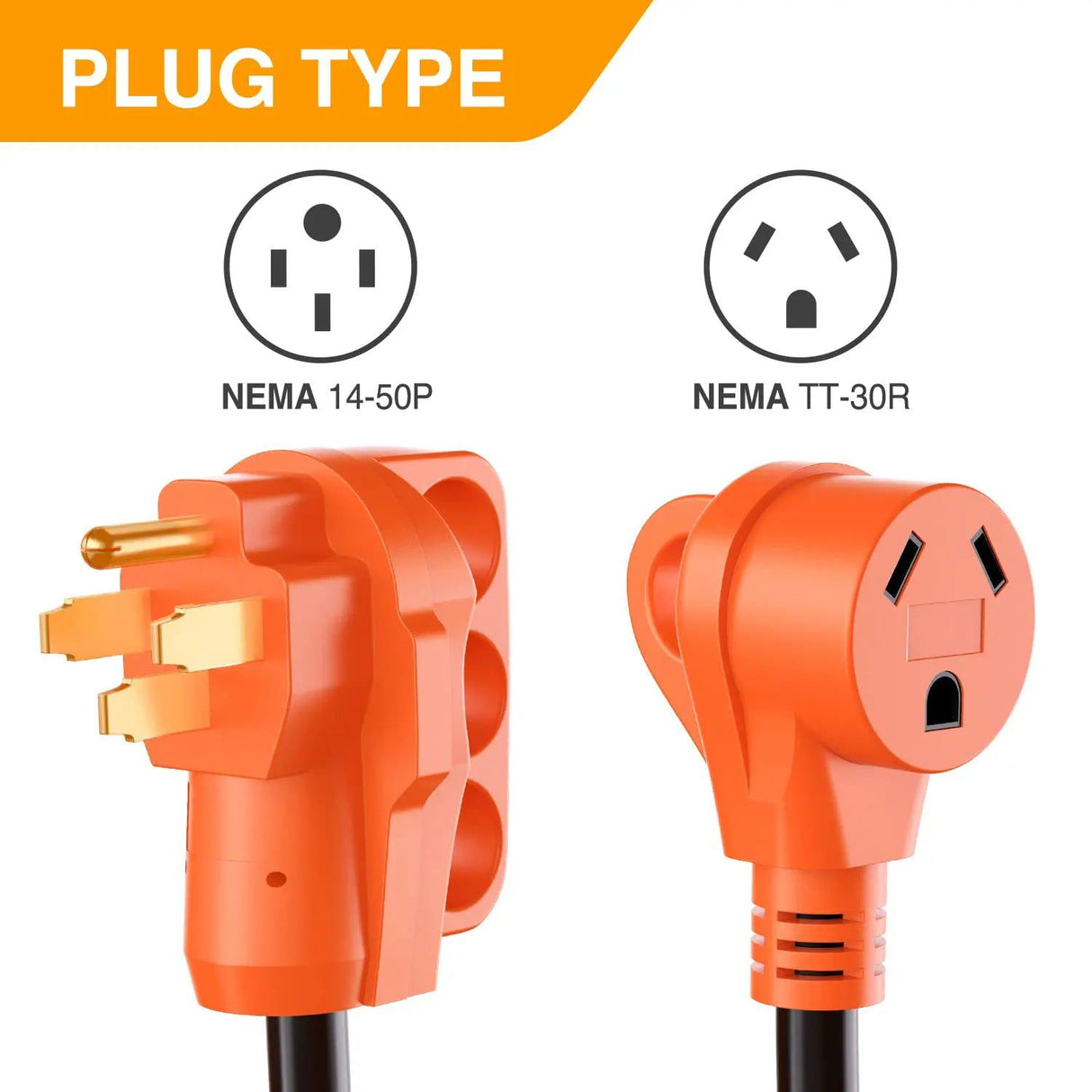 RV Parts 50Amp to 30Amp RV Plug Adapter