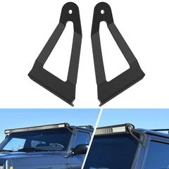 50 Inch Curved Light Bar Bracket at Upper Windshield Roof Cab for 1984-2001 Jeep Cherokee XJ & 1986-1992 Comanche MJ (Pair)