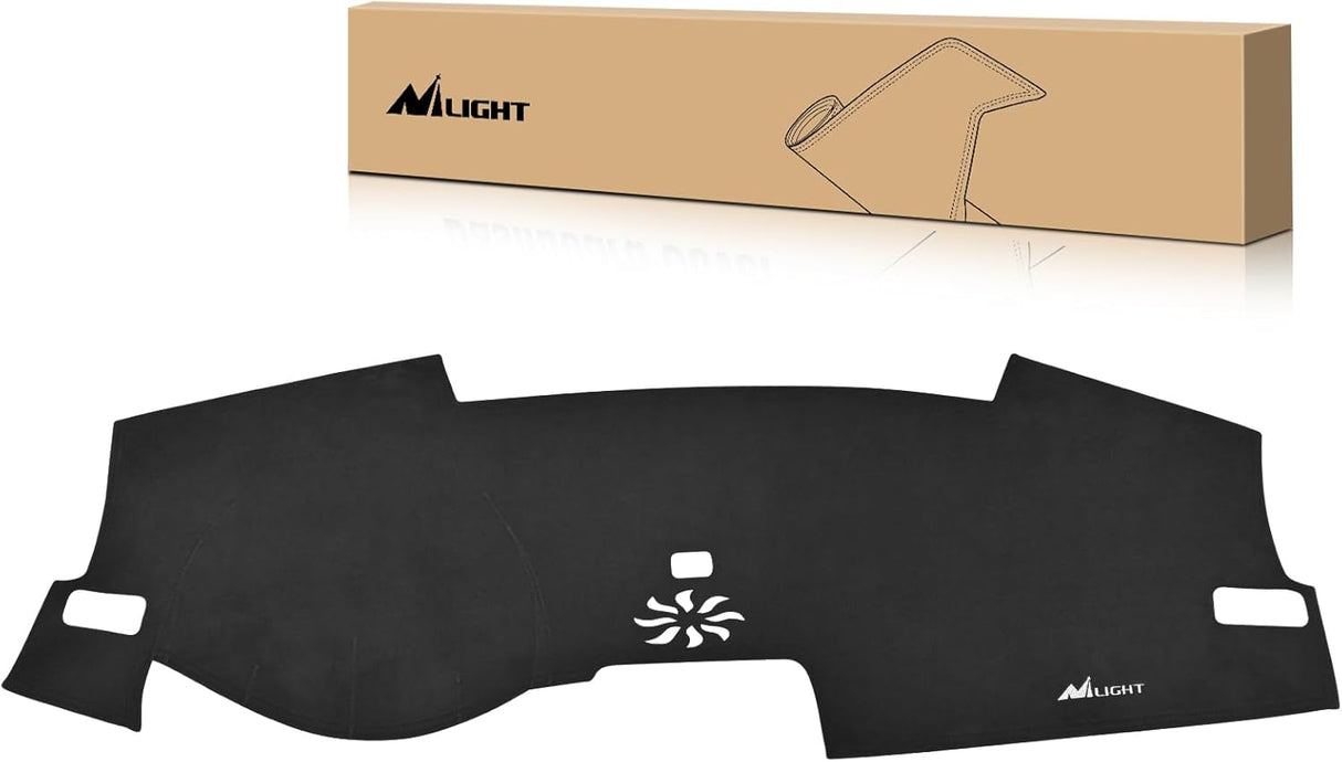 Dash Cover for Honda Civic 2022 2023 2024 2025, Custom Fit Suede Dashboard Mat Non‑Slip Sunshade Glare Protector Interior Accessories Black