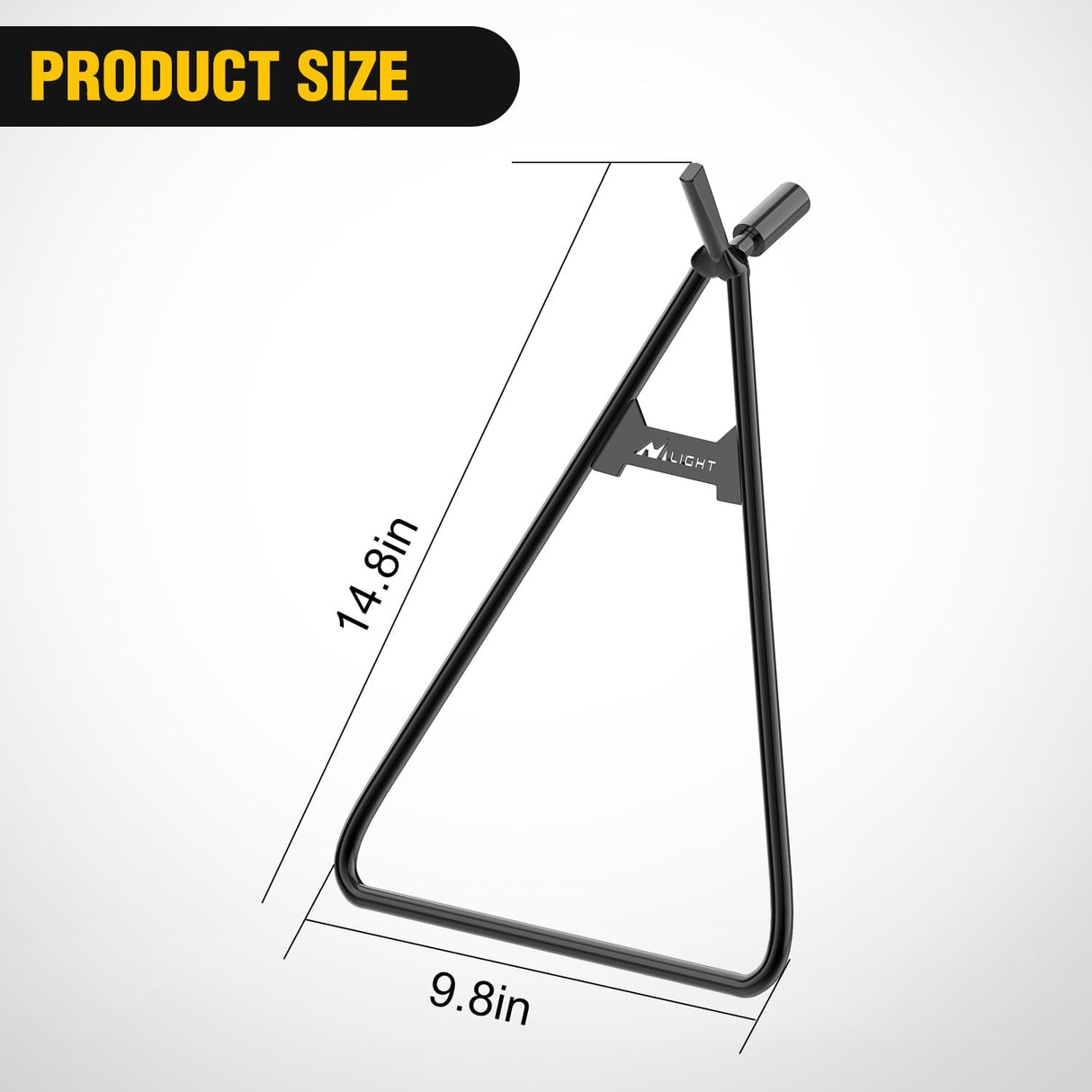 Dirt Bike Kickstand Holder, Universal Motorcycle Triangle Side Stand for 80-500cc Supermoto Motocross Enduro Pit Bike Black