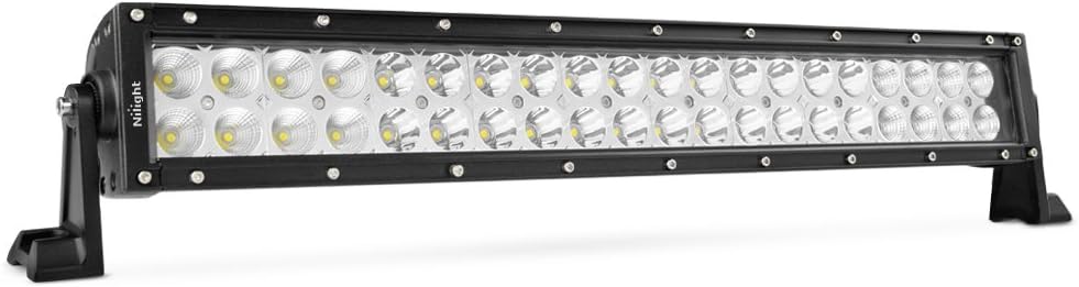 LED Light Bar LED Light Bar 20Inch 120W Spot Flood Combo LED Driving Lamp Off Road Lights LED Work Light for Trucks Boat Jeep Lamp,2 Years Warranty