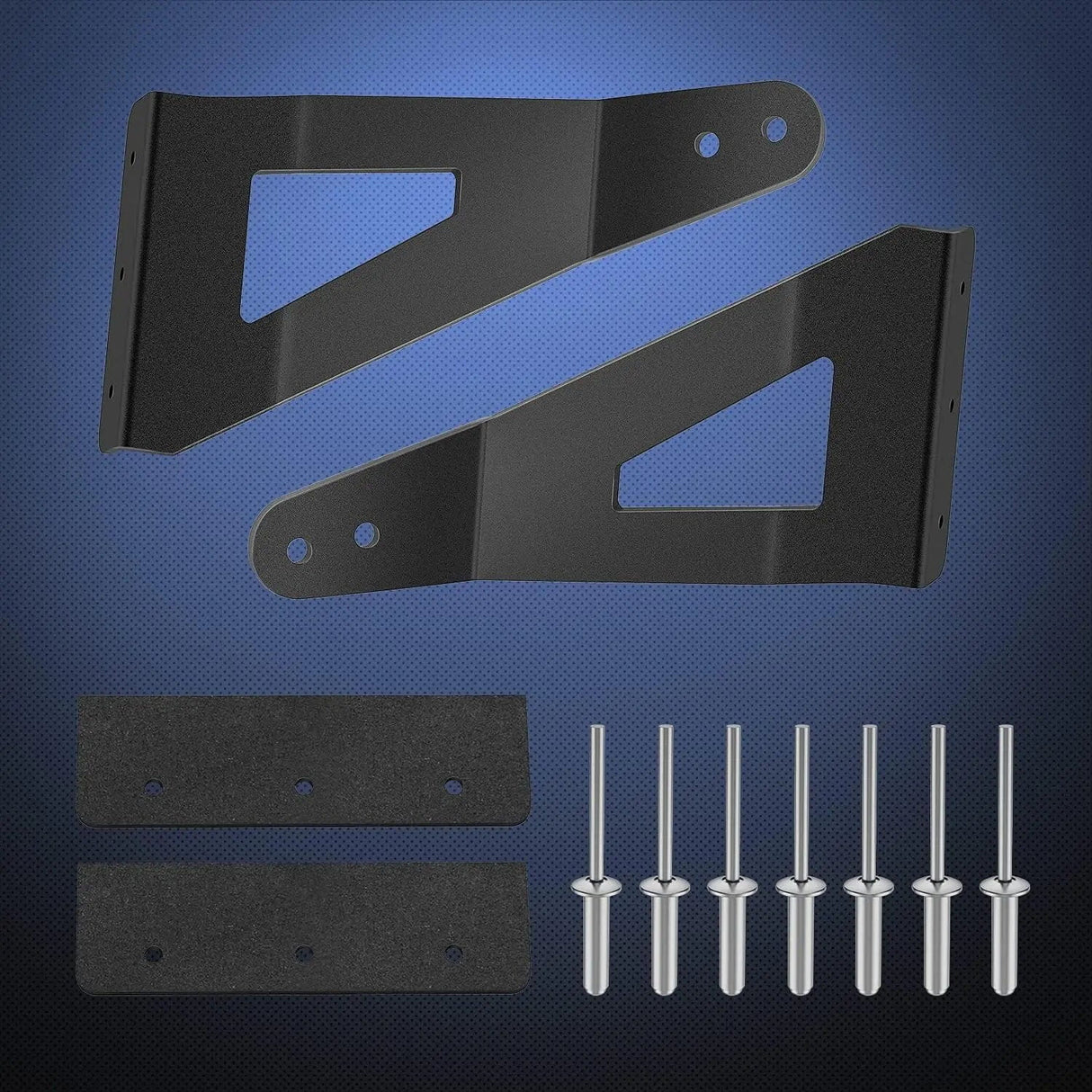 Mounting Accessory 52” Curved Light Bar Bracket at Upper Windshield Roof Cab for 2004-2018 Ford F150 & SVT Raptor (Pair)