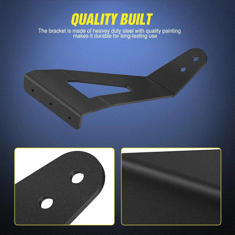 Mounting Accessory 52” Curved Light Bar Bracket at Upper Windshield Roof Cab for 2004-2018 Ford F150 & SVT Raptor (Pair)