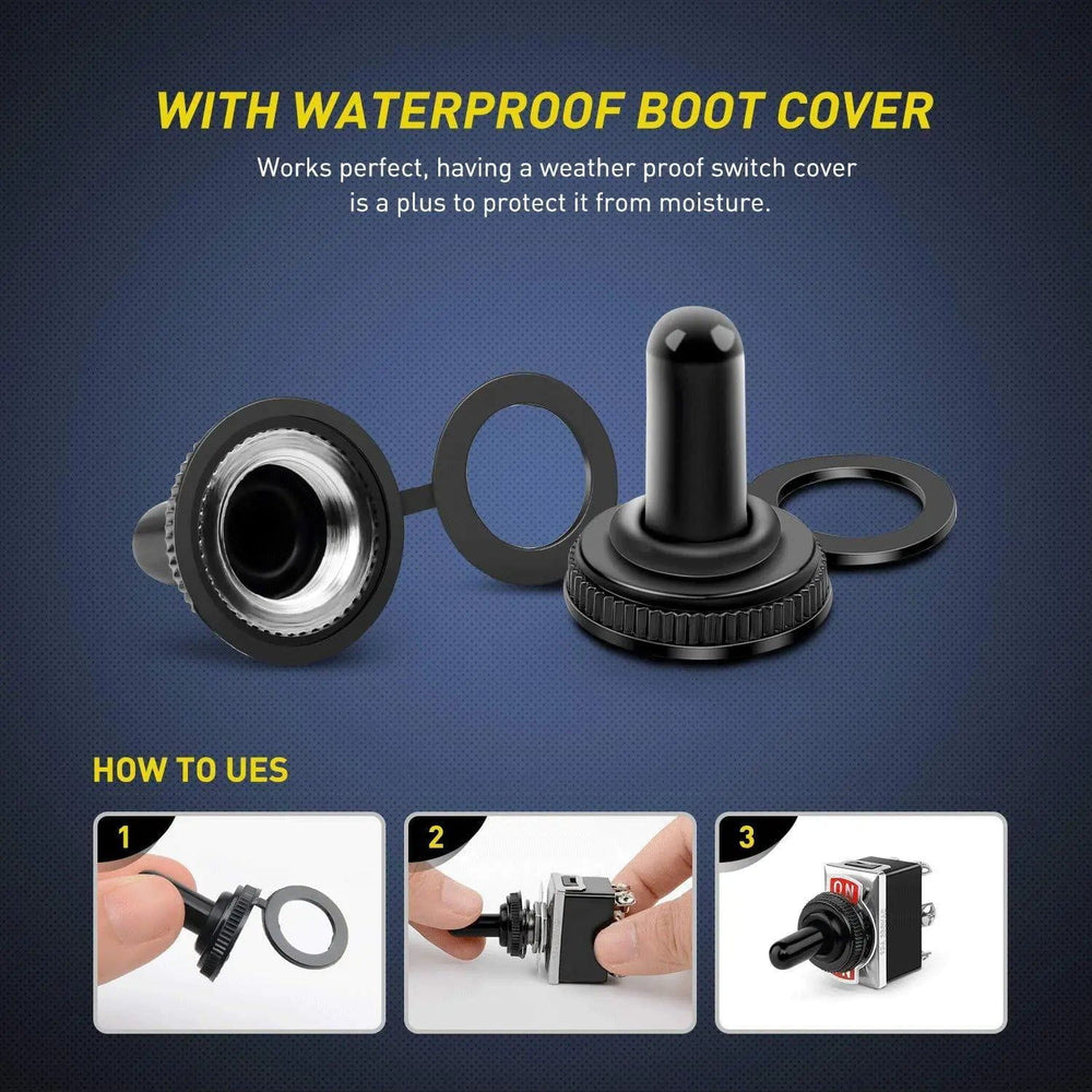 Rocker Switch 5Pack 6Pin ON-OFF-ON DPDT Toggle Switch