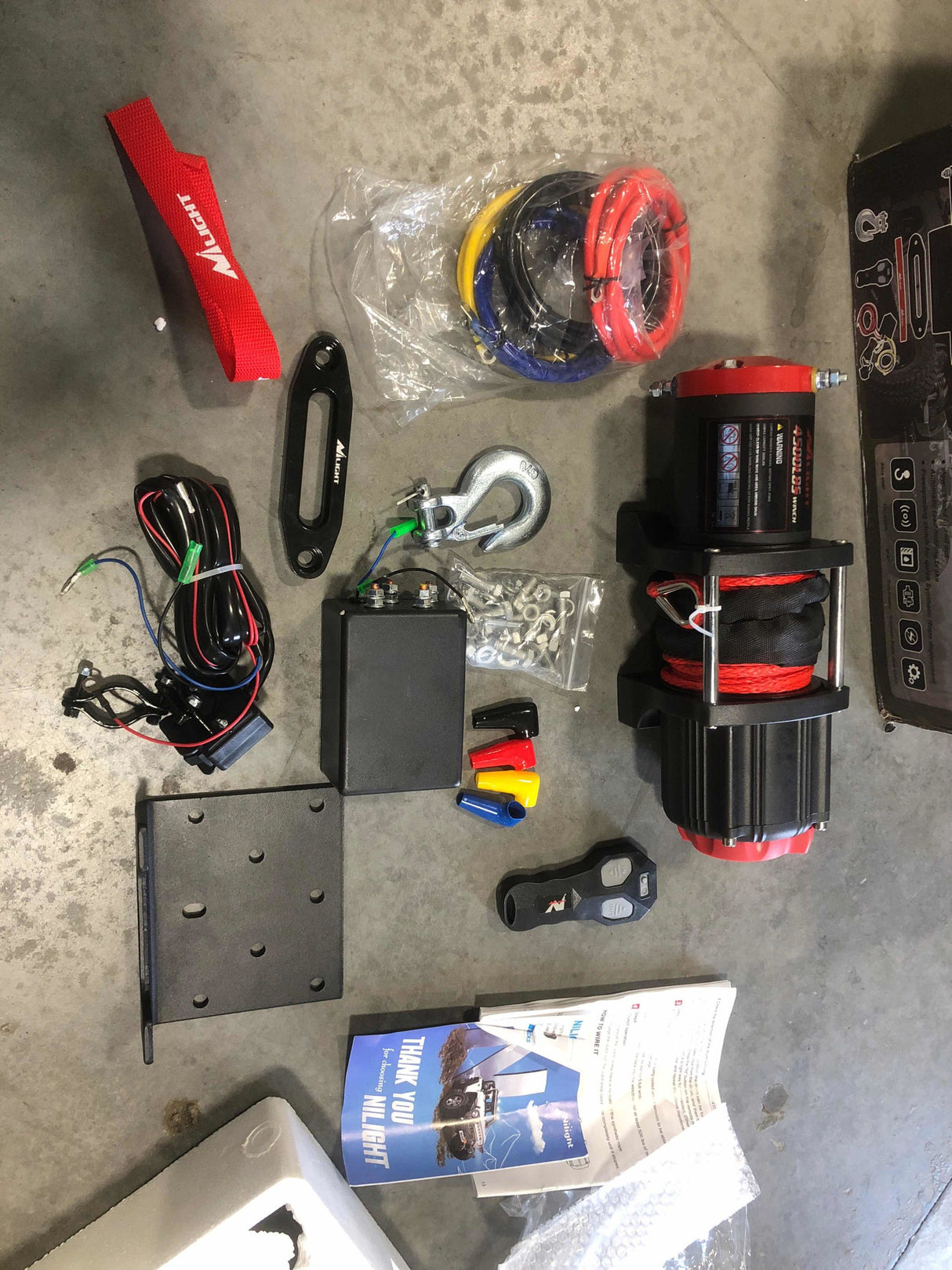 4500 lb ATV/UTV Electric Winch Kit With Synthetic Winch Rope (25% OFF Final Checkout)