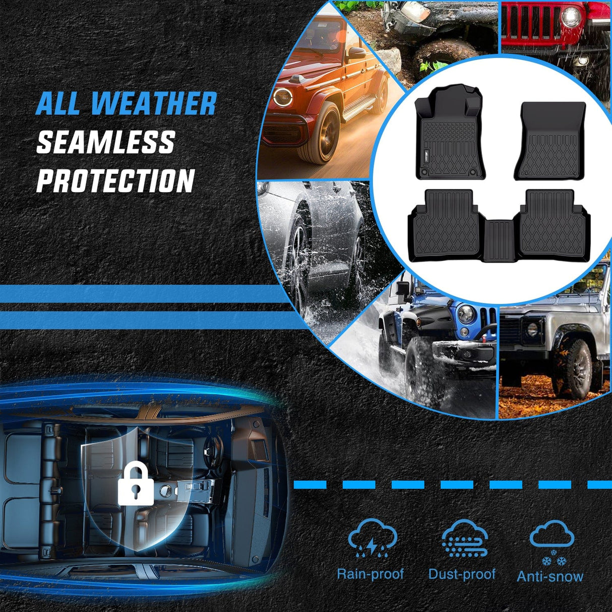 Floor Mat 2019 2020 2021 2022 2023 2024 2025 Nissan Altima TPE Floor Mats