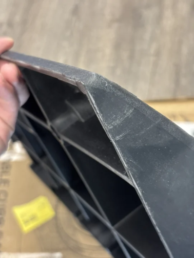 Plastic Curb Ramps, 4.2Inch Rise Portable Lightweight Heavy Duty Threshold Ramp for Driveway Lawn Mower Scooter Bike Motorcycle Wheelchair, 2 Pack (25% OFF Final Checkout)