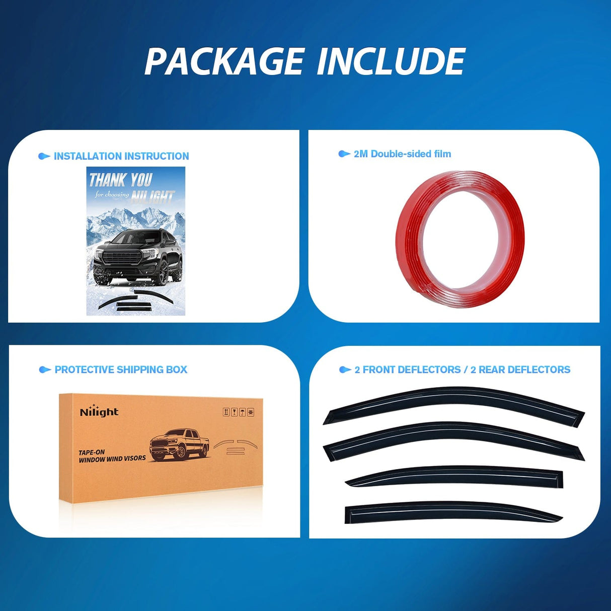 Rain Guards Window Visors for Honda Accord 2008 2009 2010 2011 2012 2013 2014 2015 2016 2017, Out-Channel Window Wind Deflectors Rain Guards -4PCS