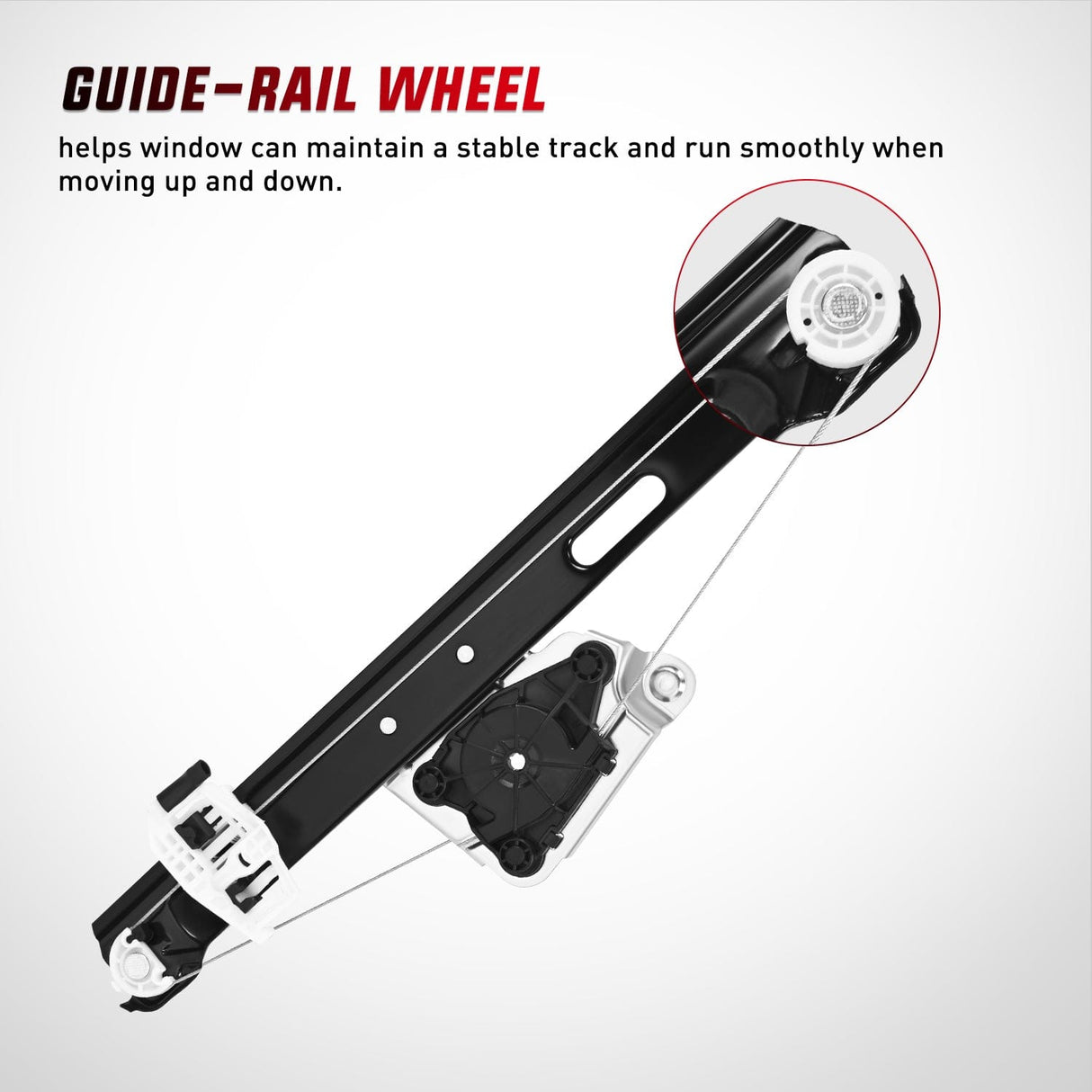 Window Regulator 741-527 Power Window Regulator/Motor Front Passenger Side Compatible with Jeep Liberty KJ 2002 2003 2004 2005 2006,Front Right Side
