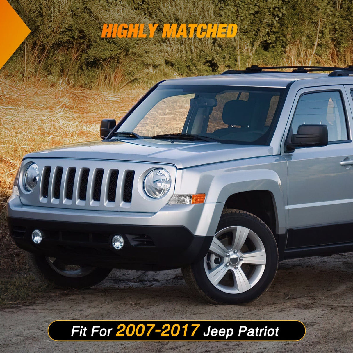 Motor Vehicle Lighting 2007-2017 Jeep Patriot Front Turn Signals Light Clear Amber Driver Passenger Side