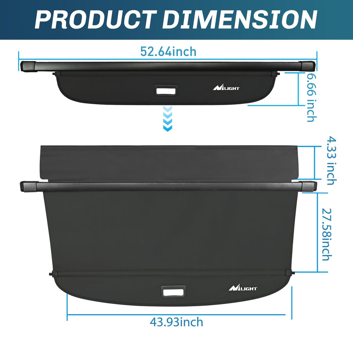 Trunk Cargo Cover 2020 2021 2022 2023 2024 2025 Subaru Outback Retractable Trunk Cargo Cover With Trunk Storage Net