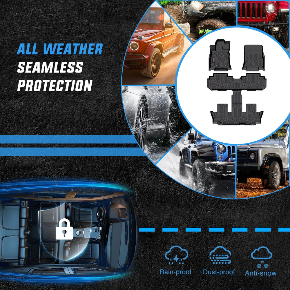 Floor Mat TPE Floor Mats for Subaru Ascent 7 Seater 2nd Row Bucket Seat 2019 2020 2021 2022 2023 2024 2025