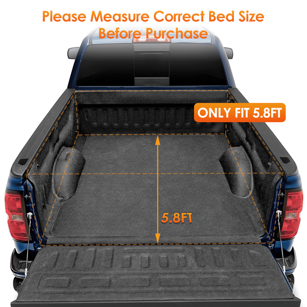 Trunk Bed Cover 5.8ft Soft Roll Up Truck Bed Cover for Chevy Silverado / GMC Sierra 1500 2019 2020 2021 2022 2023