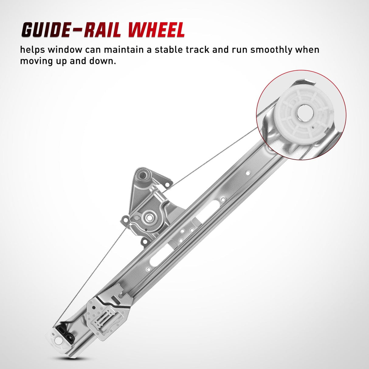 Window Regulator 740-480 Rear Driver Side Window Regulator with Motor, Compatible with 1999–2005 BMW E46 323i 328i 325i 325xi 330i 330xi (Sedan/Wagon Only), Power Window Lift Assembly, OE Replacement