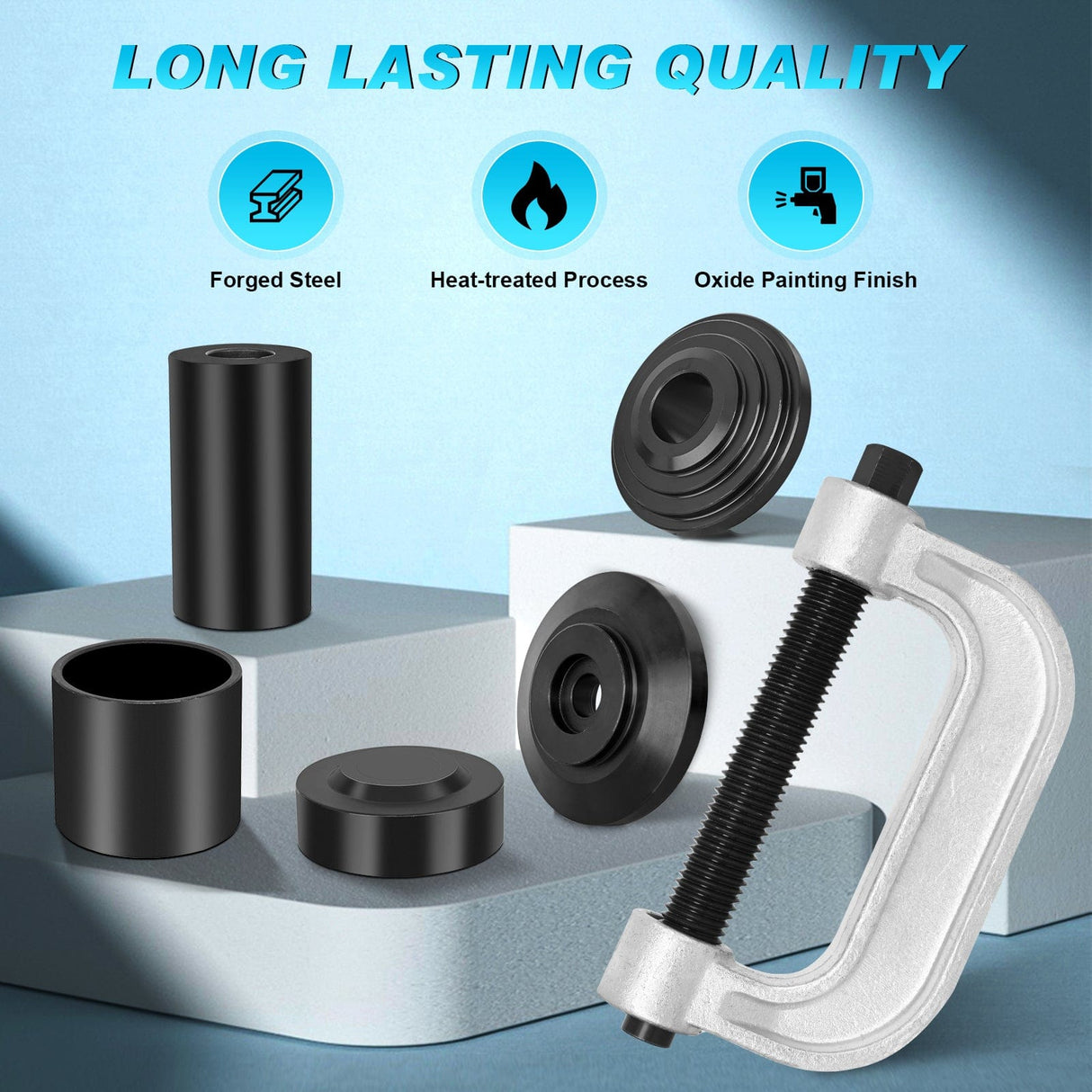 Ball Joint Press 10PCS Ball Joint Press Kit 4x4 Adapters