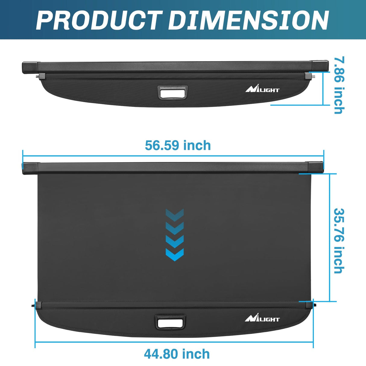 Trunk Cargo Cover 2019 2020 2021 2022 2023 2024 2025 Toyota RAV4 Accessories Retractable Trunk Cargo Cover With Trunk Storage Net