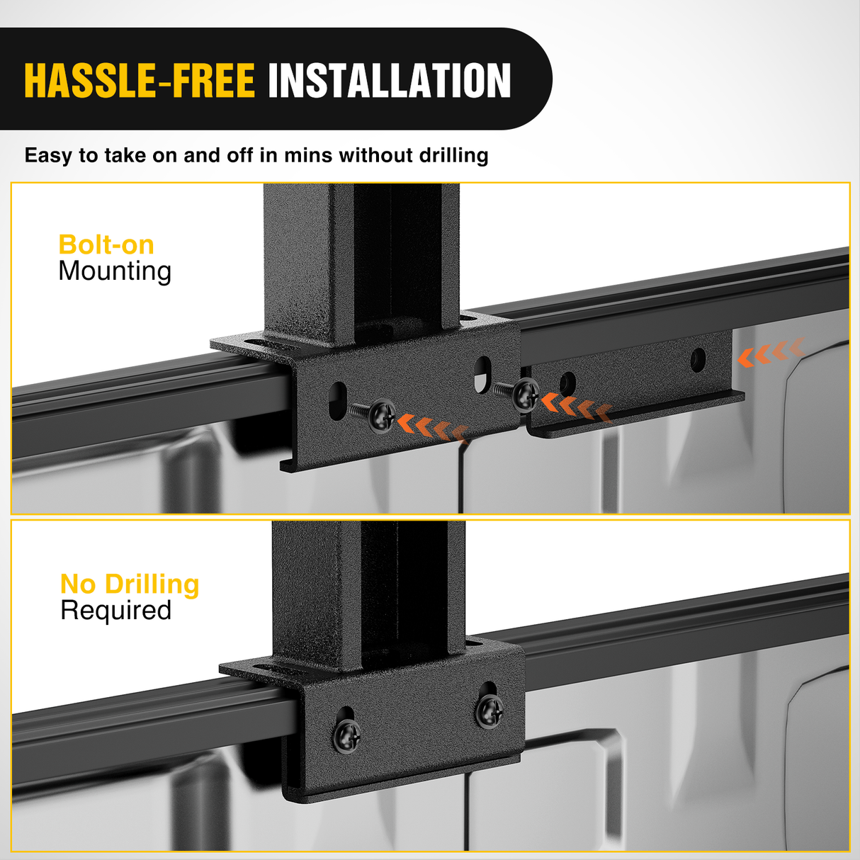 Nilight Truck Bed Cargo Rack Compatible with 2002-2024 Dodge Ram 1500 2014-2024 Chevy Silverado 1500 2009-2024 Ford F150 2007-2013 Toyota Tundra Overland Extender with 2Pcs LED Light Pods