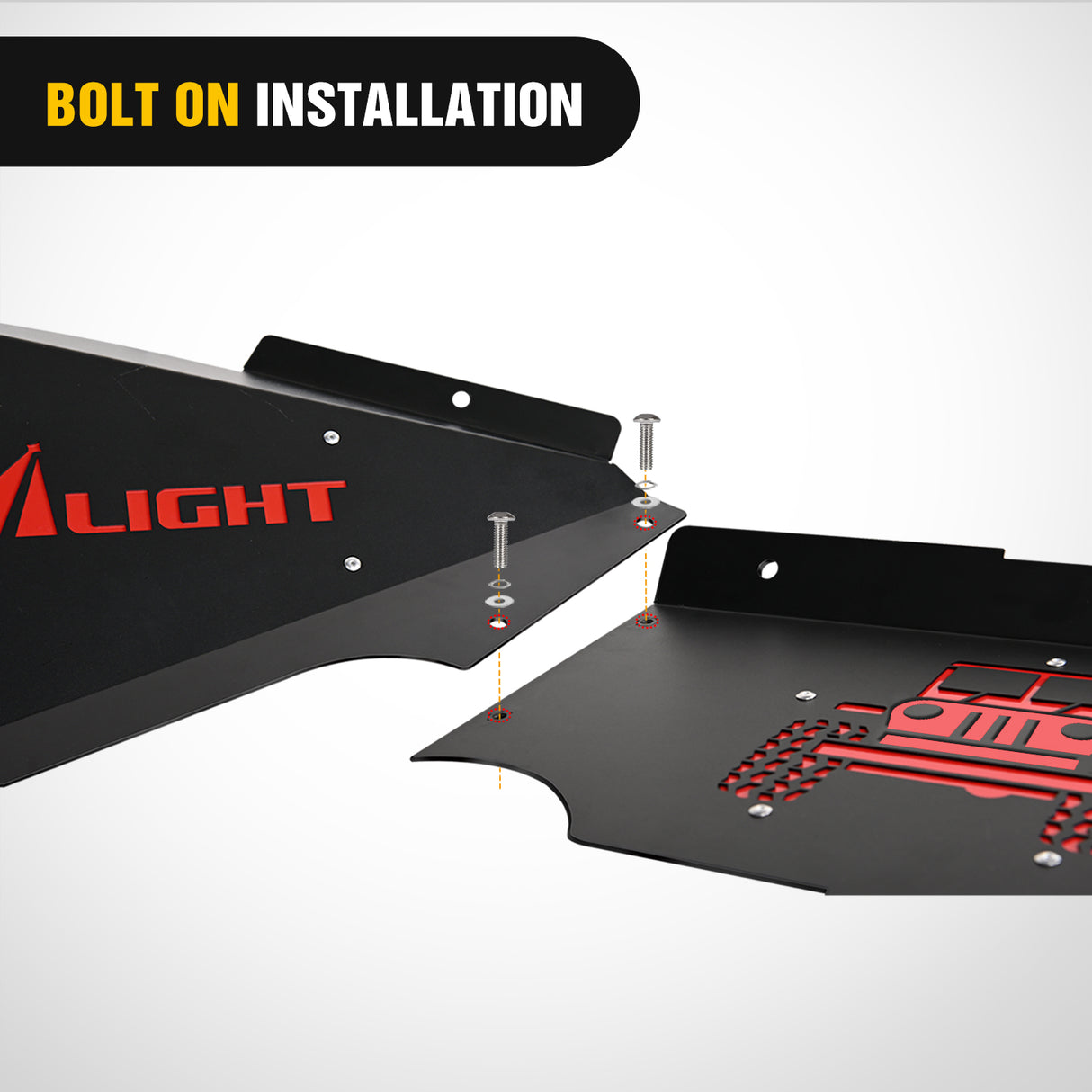 2007 2008 2009 2010 2011 2012 2013 2014 2015 2016 2017 2018 Jeep Wrangler JK JKU 4WD Front Inner Fender Liners Wheel Cover