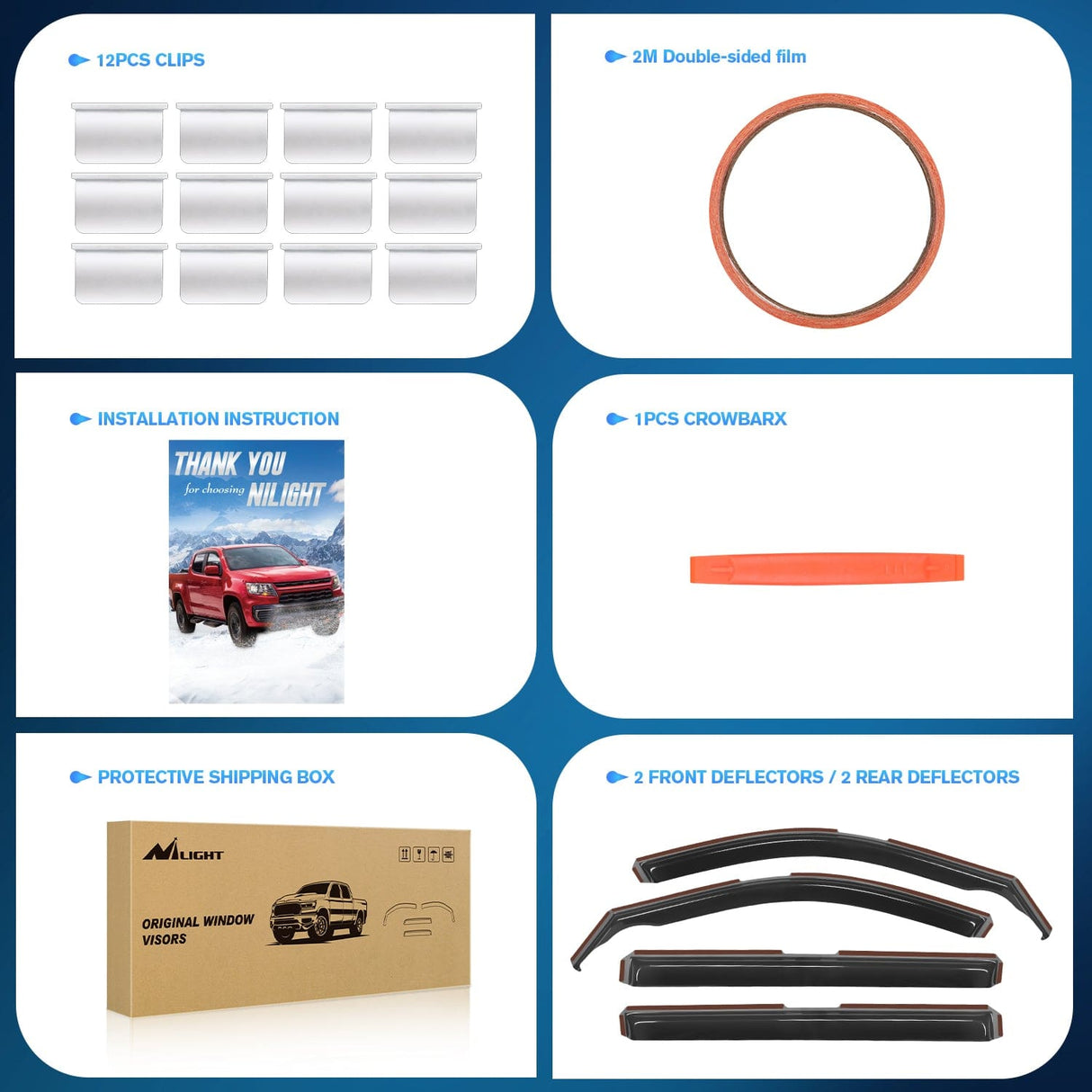 Rain Guards 4pcs Rain Guards For Jeep Grand Cherokee L 2021 2022 2023 2024