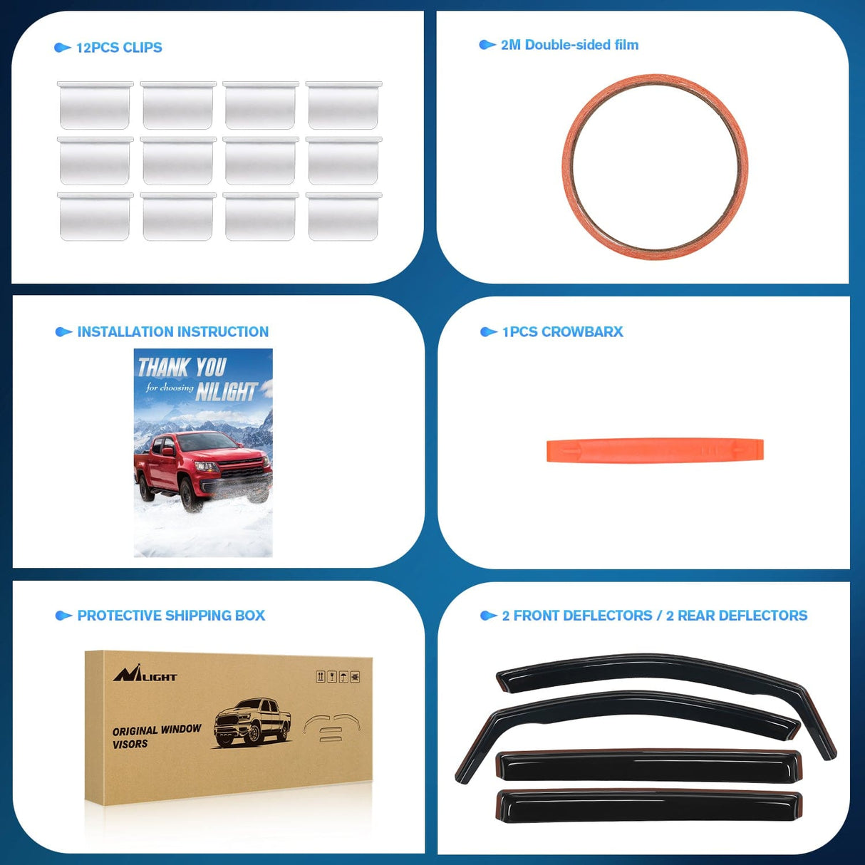 Rain Guards Window Rain Guards for Outback 2020 2021 2022 2023 Window Deflectors, Vent Window Visors-4 Pieces